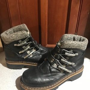 Black Leather Boots - Women’s